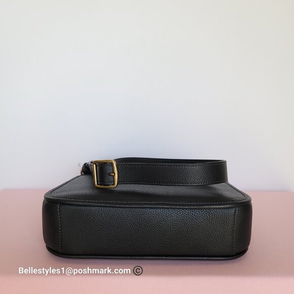 COACH Chaise Pebbled Leather Crossbody Bag- Black color 🎈$238. - Picture 10 of 16